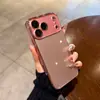 Cristal Templado Electrochapado Ice-Sense Adecuado para Funda de Teléfono Móvil Apple 17 Lente de Cobertura Total iPhone 16 Nueva Funda Dura Anticaídas