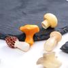 Simulación Flammulina velutipes Pleurotus eryngii Juego de Comer Champiñón DIY Decoraciones Accesorios de Bolsa Ciega Mini Coche Escritorio Pequeños Adornos