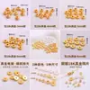 Separadores de hilo para manualidades cuentas espaciadoras doradas arandela de acero inoxidable 304 accesorios para DIY cuentas separadoras de cristal accesorios para ensartar pulseras