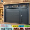 Puerta de persiana enrollable eléctrica de aleación de aluminio de doble capa con una puerta pequeña adicional, diseñada para resistencia al viento, prevención de robos y operación automática; adecuado para garajes, fábricas y aplicaciones industriales como puerta elevable