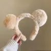 Diadema de Felpa con Estampado de Leopardo Rosa y Moño de Gatito para Mujer, Diadema Linda Versátil para Lavarse la Cara, Pasador, Tocado de Corona Alta