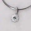Moda europea DIY accesorios para pulseras de cuentas doble pétalo gota de aceite diamante colgante aleación accesorios ventas directas de fábrica