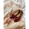 ¡En stock, se envía al instante! Bailarinas Redondas con Lazo y Tacón Oculto para Mujer, Zapatos Retro de Abuela, Slip-On de Suela Suave
