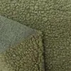 Tejido de lana de punto de piel de cordero verde claro personalizado por el fabricante para abrigos de otoño e invierno, ropa de bricolaje y materiales para muñecas