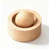 Venta al por mayor de fábrica Difusor de Aroma de Bola Redonda Madera Madera de Haya Nogal Negro Palo de Rosa Difusor de Aceite Esencial para Escritorio del Hogar Madera Maciza Fragancia