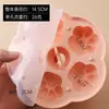 Molde de Silicone para Bolo Ferradura Camadas de Leite de Coco e Girassol 8 polegadas Grau Alimentício Molde Grande para Assar Bolo Pudim Gelatina