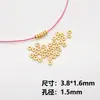 Pulsera de Moneda de Cobre Chapada en Oro Cobre Conservante del Color Placa Espaciadora de Moneda Placa Espaciadora Wrap Espaciador Accesorios de Joyería Calabaza Lingote Cuentas de Pulsera Cuentas Sueltas