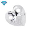 Pedra preciosa Huagang Duplo Furo Formato de Coração Zircônia Branca Pedra Solta Transparente Artificial Base Pontiaguda Pedra Preciosa Perfurada Acessórios DIY