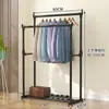 Simple Estante para Secar Ropa del Hogar de Pie para Piso Habitación Balcón Perchero Colgador de Ropa Dormitorio Interior Plegable