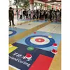 Props internos para team building jogo de rolar bola campus bola curling team building superfície de gelo esportes festa de curling adulto terra seca