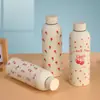 Taza de Agua Térmica de Acero Inoxidable de Doble Capa con Boca Pequeña Transfronteriza, de Aspecto Elegante y Estilosa, Taza Térmica con Pintura de Arena para Deportes al Aire Libre, Taza de Agua Personalizable