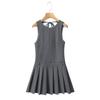 Vestido de primavera y verano con tirantes y cintura alta, diseño de estilo europeo y americano, falda plisada elegante y ajustada con cintura nueva