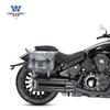 Coche muscular Wolf adecuado para Benda black flag 500 bolsa lateral empaque lateral casco medio casco casco completo con cerradura marco de liberación rápida modificación