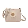 Bolsa Cuadrada Pequeña Tejida de un Solo Hombro Linda para Mujer, Nueva Moda Primavera 2026 Bolso Cruzado Sencillo Casual para el Trabajo
