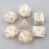 Dados DND acrílicos transfronterizos grupo de carrera PRTG juego de mesa juego de mesa digital color multifacético DIY llavero colgante