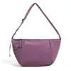 Bolsa de ombro e bolsa transversal unissex de cor sólida, casual, nova moda outono, para o trabalho, simples, versátil, estilo japonês, tendência