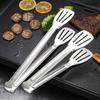 Pinza de acero inoxidable engrosada pinza para alimentos cocina barbacoa pan pan al vapor pan al vapor pinza para pastel