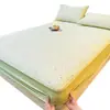 Faldón de Cama Acolchado de Algodón Puro 2026 Estilo Nuevo Cubierta Protectora de Colchón Universal para Todas las Estaciones 100% Algodón a Prueba de Suciedad Antideslizante Juego de Tres Piezas