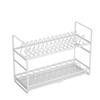 Estante de almacenamiento de platos de una sola capa para platos y cuencos, palillero, estante para cuencos, estante de almacenamiento para gabinete pequeño, escurreplatos de cocina