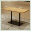 Sofá de Asientos para Cabina Comercial, Mesa de Comedor de Madera Maciza Contra la Pared, Adecuado para Tiendas de Té de Leche, Cafeterías, Casas de Té y Restaurantes, Juego de Mesa y Sillas