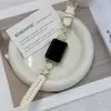 Pulseira compatível com Xiaomi Mi Band 10 Pro, pulseira com padrão de trevo de quatro folhas e lichia para 8 Pro, Redmi 654, pulseira feminina