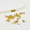 Accesorios de Joyería de Acero de Titanio Plata Triturada de Grava Triangular Electrochapado al Vacío Color Oro 18K Conservación del Color Accesorios de Joyería DIY Cuentas Espaciadoras Triangulares