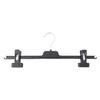 Rack para calças CL736 direto da fábrica, móvel, clipe para calças de plástico preto, espessado, antiderrapante, sem costura, clipe para saia super atacado