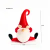 Adorno de cristal de Papá Noel, accesorio de decoración de escena navideña de cristal, adorno de escritorio, regalo, pieza decorativa