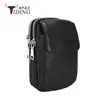Bolsa de bolso multifuncional para esportes ao ar livre, de couro genuíno, personalizada pelo fabricante, para celular, pequena bolsa de cintura, cinto vestível, pequena bolsa de bolso