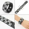 Set de 5 Piezas de Pulseras Punk con Remaches para Hombre de Venta Caliente Transfronteriza Europea y Americana, Estilo Gótico, Pulseras Multicapa de Moda Hip-Hop Personalizadas
