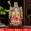 Nova Kowloon Jade Imperador Rei Mãe Imperatriz Buda Estátua Família Jade Imperador Mãe Resina Buda Estátua Artesanato Enfeites