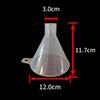 Embudo de plástico transparente para uso doméstico, calibre grande y pequeño, mini embudo dividido, para cocina, laboratorio, fugas de aceite y vino.