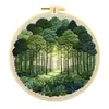 Kit de Material para Bordado Túnel na Floresta, Estilo Nórdico, Decoração de Sala de Estar Ins, Arte de Parede DIY Feita à Mão, Atacado do Fabricante