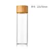 Tapa de Aluminio de 22 mm Botella de Tubo de Vidrio de Borosilicato Alto Sellado a Rosca Transparente Botella de Dulces Botella Cápsula Botellita de Medicina de Pequeña Capacidad