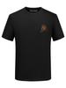 Camiseta de Verano Ropa para Hombre 2026 Manga Corta Algodón Mercerizado Camiseta Atuendo de Pareja Brillo Tendencia Marca Talla Grande Top de Media Manga