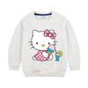 Roupa de Outono para Meninas Suéter 2022 Nova Roupa Infantil Top Estilo Western Infantil Jaqueta com Estampa de Desenho Animado para Crianças Pequenas e Médias