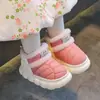 Sapatos de Algodão de Inverno para Crianças com Cobertura de Salto para Meninos e Meninas, Quentes e Forrados com Lã, Couro PU, Impermeáveis, Pantufas de Algodão Grossas para Bebês, Roupas para Casa Pai-Filho