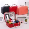 Traje de aguja e hilo para traje de acompañante de boda de matrimonio kit de costura portátil grande multifuncional caja de costura de alta calidad para el hogar