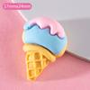 Cono de helado de huevo frito con forma de garra de gato, accesorios creativos pequeños, pegamento en crema, carcasa de teléfono móvil, material de bricolaje hecho a mano