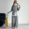 Conjunto de roupa para meninas 2026 novo estilo, o popular conjunto estilo coreano deste ano para meninas do ensino fundamental, suéter de outono para meninas
