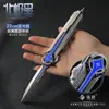 Shuo Jie Delta Luminoso Pequeña Estrella Polar Modelo de Cuchillo de Doble Acción con Resorte Aleación de Precisión Juguete Adorno