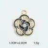 Joyería de Aleación Estilo Coreano Accesorios DIY Camelia Pedrería Esmalte de Goteo Colgante para Collar Pulsera Colgante Pequeño Individual Venta al por Mayor