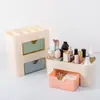 Caixa organizadora de gaveta de joias, organizador diário para mesa de maquiagem de skincare e batom, prateleira organizadora de cosméticos