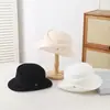Chapéus de Inverno para Mulheres, Chapéus Elegantes com Aba Enrolada, Chapéus Bucket de Lã de Alta Moda, Chapéus Cloche Quentes para Exterior em Estoque