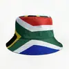 Chapéu de Pescador com Bandeira da África do Sul, Reversível para Homens e Mulheres, Chapéu Balde para Proteção Solar ao Ar Livre, Mais Vendido Transfronteiriço, Chapéu de Torcedor