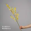 Orquídea Phalaenopsis artificial individual, flor artificial para sala de estar interior, arreglo floral de alta gama, adorno de decoración del hogar, ramo transfronterizo con mariposa
