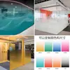 Película de Vidro Colorida com Gradiente para Escritório Divisória Transparente que Muda de Cor Eletrostática Fosca Adesivo UV Logotipo Decorativo Personalização