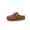 Novos Tênis Birkenstock de Solado Macio para Meninas Primavera 2026, Mocassins de Veludo Estilo Coreano, Mules Slip-On para Uso ao Ar Livre