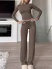 Conjunto de Calça Longa Estilo Esportivo Y2K Europeu e Americano Transfronteiriço Amazon Outono Novo Conjunto Casual de Moda Feminina para Mulheres