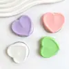 Soporte de Airbag Magnético para Teléfono Móvil con Forma de Corazón de Silicona de Color Puro Macaron, Soporte Retráctil Perezoso para Escritorio Magsafe